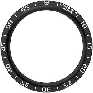 For S-amsung Galaxy Watch5 Pro 45mm Metal Bezel Insert Anti Scratch Bezel Insert Ring Replacement Parts Styling Bezel Bumper Ring(Black B)