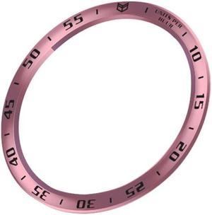 Bezel Ring Styling Frame Case for Samsung Galaxy Watch 4 Classic 42mm46mm Smart Bracelet Ring Antiscratch Protection Cover46MMA rose pink black
