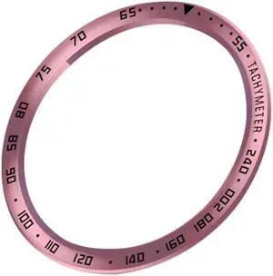 Bezel Ring Styling Frame Case for S-amsung Galaxy Watch 4 Classic 42mm/46mm Smart Bracelet Ring Anti-scratch Protection Cover(42MM)(E rose pink black)