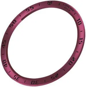Bezel Ring Styling Frame Case for S-amsung Galaxy Watch 4 Classic 42mm/46mm Smart Bracelet Ring Anti-scratch Protection Cover(42MM)(A wine red black)
