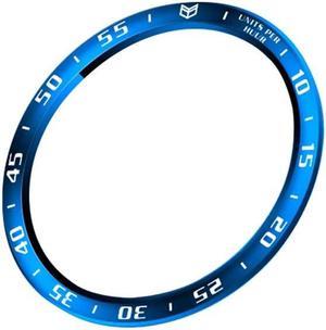 Bezel Ring Styling Frame Case for Samsung Galaxy Watch 4 Classic 42mm46mm Smart Bracelet Ring Antiscratch Protection Cover46MMA blue white