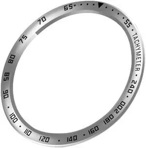 Bezel Ring Styling Frame Case for S-amsung Galaxy Watch 4 Classic 42mm/46mm Smart Bracelet Ring Anti-scratch Protection Cover(46MM)(E silver black)