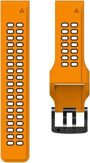 Silicone Sport Band for G-armin Fenix 7/6 Pro/5 22mm Watchband Bracelet Strap Sports Watch Wristband Waterproof Quick Release(Orange)