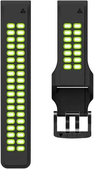 Silicone Sport Band for G-armin Fenix 7/6 Pro/5 22mm Watchband Bracelet Strap Sports Watch Wristband Waterproof Quick Release(Green)