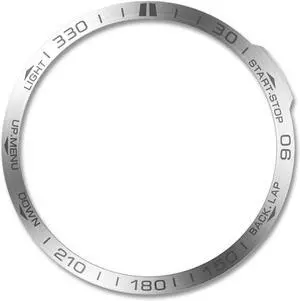 Stainless Steel Watch Bumper Ring For G-armin Fenix 7 7X 7S Bezel Ring Antiscratch Metal Cover Protective Sport Watch Accessories(for Fenix 7S)(option 1)