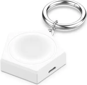5V Charger Base with Spring Keychain Charger Base Adapter Smart Watch Accessories Replacement for H-uawei GT Cyber GT2 Pro Watch3