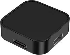 2 in 1 Wireless Charger Cradle Replacement 8 Pin Type-C Wireless Charging Holder with Carabiner for A-p-ple Watch Ultra 49mm/8 7 6(Black)