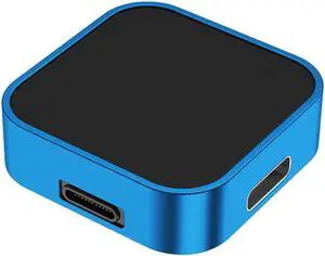 2 in 1 Wireless Charger Cradle Replacement 8 Pin Type-C Wireless Charging Holder with Carabiner for A-p-ple Watch Ultra 49mm/8 7 6(Blue)