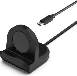 1m Micro USB / Type-C Charger Dock Cord 5V 1A Wireless Magnetic Charging Cable Smart Watch Accessories for P-ixel Watch 2022(Black Type C)