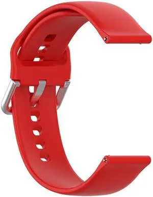 Smart Watch Watchband Bracelet Strap for H-aylou LS01 Adjustable Watchband for ID205L Sport Watch Belt(Red)