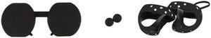Silicone Controller Grip Cover Rocker Caps for PS VR2 Handle Protective Cover Anti-dirt Controller Cover Lens Skin Cover(Black)