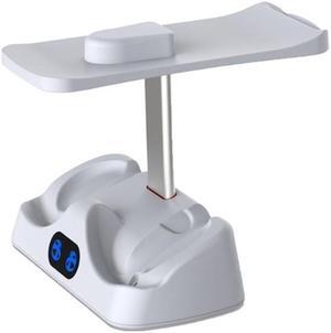 Enhanced Virtual Reality Controller Charge Dock Stand for PS VR2 Headset Charging Rack with Type-c Port with Indicator
