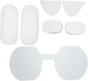 Lightweight Silicone Pad Button Cap for PS VR 2 Controller Anti-Throw Lens Cover(White)