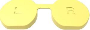 Soft Lens Cover VR Lens Soft VR es Silicone Caps Anti Scratch Caps for PS VR2 Headset Scratchproof Flexible Cover(yellow)