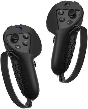 Sweatproof Controller Grip for Q-uest pro Handle Excellent Protective Brackets(Black)