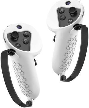 Sweatproof Controller Grip  Handle Excellent Protective Brackets(White)