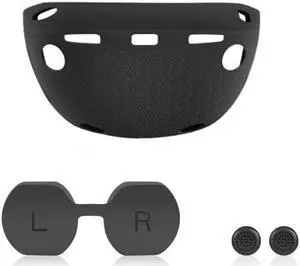 Headset Shells Lens Caps Rocker Caps for PS VR2 Headset Skin Silicone Pad Durable Silicone Sleeves Holder Rocker Caps(Black)