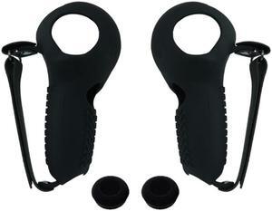 Silicone Zipper Cover, Protective Pouch Controller Grip for 4 VR Controller(Black)