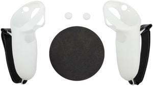 Anti-Throw Controller Shells Grips Virtual Reality Protective Rocker Caps Excellent Protectors EVA Pads(White)