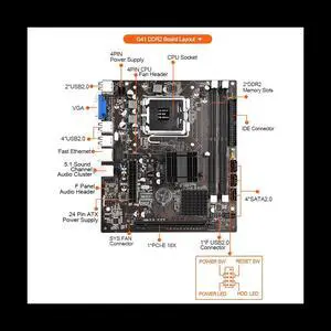 G41 Computer Motherboard Support LAGA775/771 CPU Support Dual-Channel DDR2 Memory Desktop Computer Motherboard