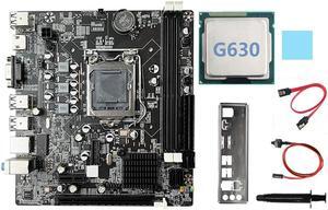 B75 Desktop Motherboard+G630 CPU+SATA Cable+Switch Cable+Baffle LGA1155 DDR3 for I3 I5 I7 Series Pentium Celeron CPU