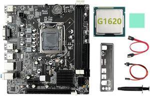 B75 Motherboard+G1620 CPU+SATA Cable+Switch Cable+Baffle LGA1155 DDR3 for 2X8G for I3 I5 I7 Series Pentium Celeron CPU