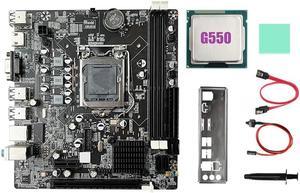 B75 Desktop Motherboard+G550 CPU+SATA Cable+Switch Cable+Baffle LGA1155 DDR3 for I3 I5 I7 Series Pentium Celeron CPU