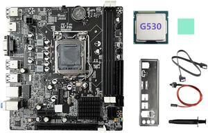 B75 Desktop Motherboard+G530 CPU+SATA Cable+Switch Cable+Baffle LGA1155 DDR3 for I3 I5 I7 Series Pentium Celeron CPU