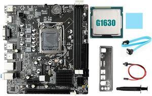 B75 Desktop Motherboard+G1630 CPU+SATA Cable+Switch Cable+Baffle LGA1155 DDR3 for I3 I5 I7 Series Pentium Celeron CPU