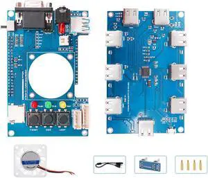 For Mister FPGA IO Analog Board V6.1+USB Hub V2.1 Board+Fan for Terasic DE10-Nano Mister FPGA