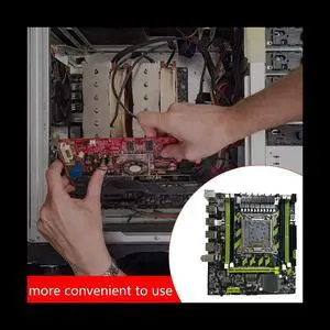 X79G Motherboard+SATA Cable+Bezel LGA2011 4XDDR3 RECC Slot M.2 NVME PCI-E X16 6XUSB2.0 SATA3.0 Server Game Motherboard