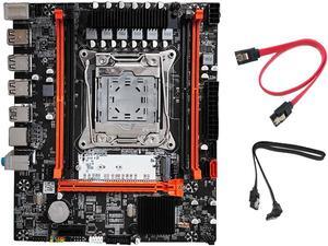X99H(X99) PC Motherboard Kit+2XSATA Cable LGA2011-V3 DDR3X4 ECC Server RAM Slot M.2 NVME PCI-E X16 SATA3.0 Motherboard