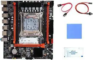 X99H LGA2011-V3 Motherboard+Switch Cable+SATA Cable+Thermal Grease+Thermal Pad DDR3X4 ECC RAM Slot M.2 NVME PCI-E3.0 X16