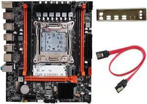 X99(X99H) Motherboard Kit with Baffle+SATA Cable LGA2011-V3 DDR3X4 ECC Server Memory Slot M.2 NVME PCI-E 3.0 X16 SATA3.0