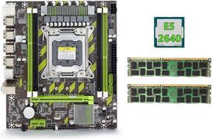 X79 Motherboard+E5 2640 CPU+2X8GB DDR3 1600Mhz REG ECC RAM Memory Set LGA 2011 M.2 NVME Motherboard