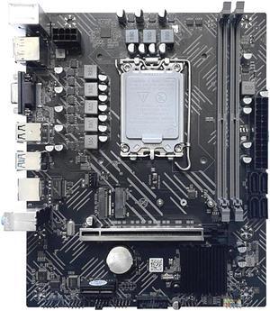 H610 Motherboard LGA1700 DDR4 PCIE 16X Gigabit LAN Support 2X32GB for G6900 G7400 I3 12100 I5 12500 12Th CPU