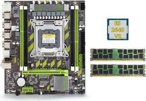 X79 Motherboard+E5 2640 V2 CPU+2X8GB DDR3 1600Mhz REG ECC RAM Memory Set LGA 2011 M.2 NVME Motherboard