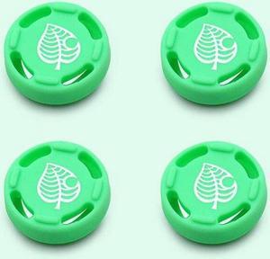 Animal Crossing Bear Leaf Silicone Thumb Stick Grip Cap Joystick Cover For Switch Lite Joycon Controller Case4 pcs