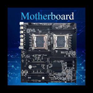 X99 Dual CPU Motherboard+2XE5 2630 V3 CPU+DDR4 4G RECC RAM+SATA Cable+Thermal Pad LGA 2011 PCI-E16X 8XDDR4 Slot X99 X8