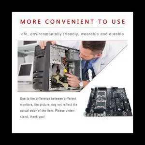 X99 Dual CPU ALEO Mining Motherboard+Switch Cable+Baffle LGA2011 V3/V4 8XDDR4 RAM Slot PCIE 16X 8XSATA3.0 Supports 5 GPU