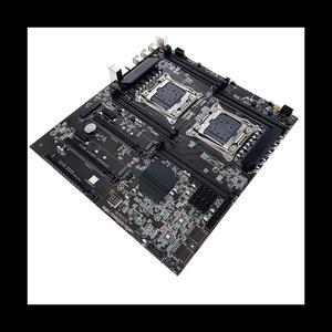 X99 Dual CPU ALEO Mining Motherboard+Switch Cable+Thermal Grease+Baffle LGA2011 V3/V4 8XDDR4 Slot SATA3.0 Support 5 GPU