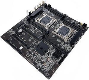 X99 Dual CPU ALEO Mining Motherboard+SATA Cable LGA2011 V3/V4 8XDDR4 RAM Slot PCIE 16X 8XSATA3.0 Supporting 5 GPU Miner