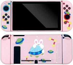 For  Switch Case Cute Cartoon Full Cover Shell Joy-Con Controller Shell Hard TPU Cover Box For Switch Accessories(F)