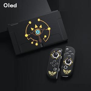 Matte TPU Soft Cover Skin Joycon Protective Case for Switch Oled NS Joy-Con Controller Full Front Back Shell Protector(D)