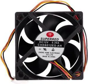 DC 12V 0.3A 60mm 4 Pin Connecter PC Computer Case Fan CHD6012ES-AH