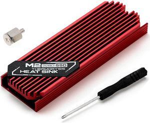 Ultrathin M.2 SSD Heat Sink M2 2280 Solid State Hard Disk Aluminum Heatsink Cooler Cooling Thermal Pad Red