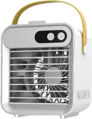 F80 Mini Air Conditioning Fan USB Outdoor 150ML Water Tank Humidifier Home Office Water Cooling Fan Humidifier White