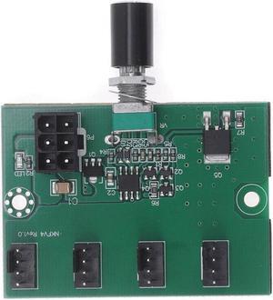 Computer Case DC12V Miner Fan Speed Controller 4-Channel Fan Hub PWM High-Power Violent Fan Controller Governor