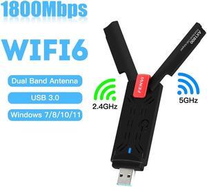 AX1800 Wifi 6 USB Adapter Wireless Network Card USB3.0 Wi-fi Dongle Antenna 5GHz/2.4G Dual Band MU-MIMO For Desktop Laptop(WIFI 6 AX1800)