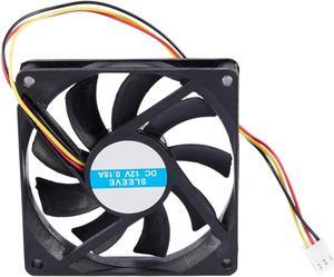 12V 3 Pin CPU Fan Heatsink Cooler Heatsink Fan For PC 80x80x15mm
